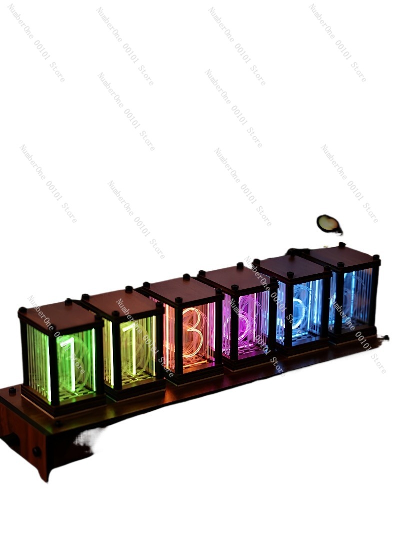 Esports Gaming Youtube - Jam Tabung Cahaya RGB, Jam Meja