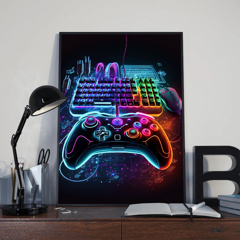 Poster Seni Dinding Gaming Neo - Esports Gaming Youtube ulasan dan harga