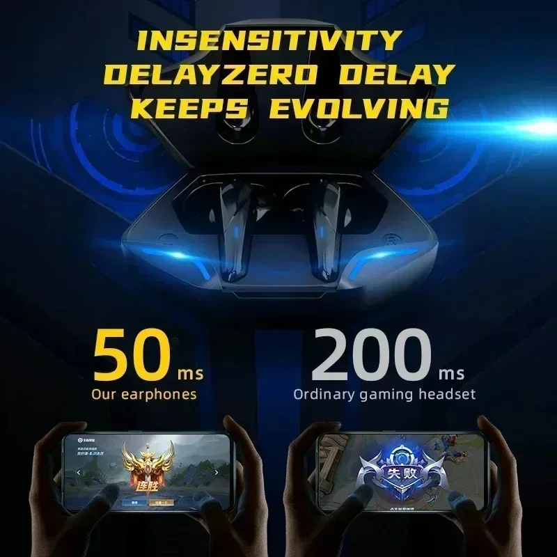 Earphone Bluetooth 5.3 TWS Hea - Esports Gaming Earbuds ulasan dan harga